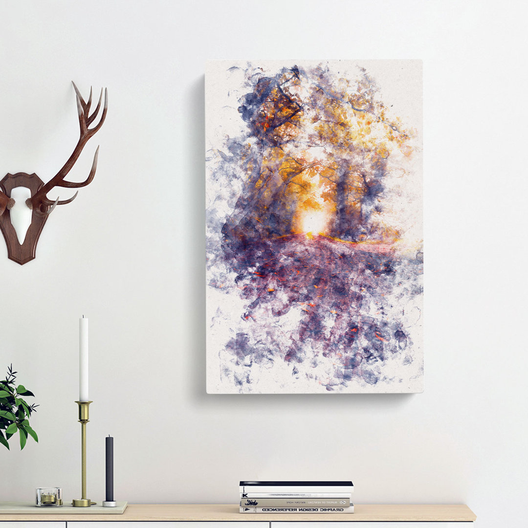 Forest Path In France - Wrapped Canvas