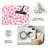 1PC Hot Pink Cream Leopard Spot Print area rugs for Living Room, Soft and Comfortable, Suitable for all seasons, easy-to-maintain, machine washable Indoor floor mat, Under Table Farmhouse suitable for dining table, bedroom, entryway, kitchen, home-916708178