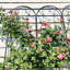 Ensemble de 2 treillis de jardin en métal 86,7 "x 19,7" antirouille pour plantes grimpantes support de fleurs extérieur noir