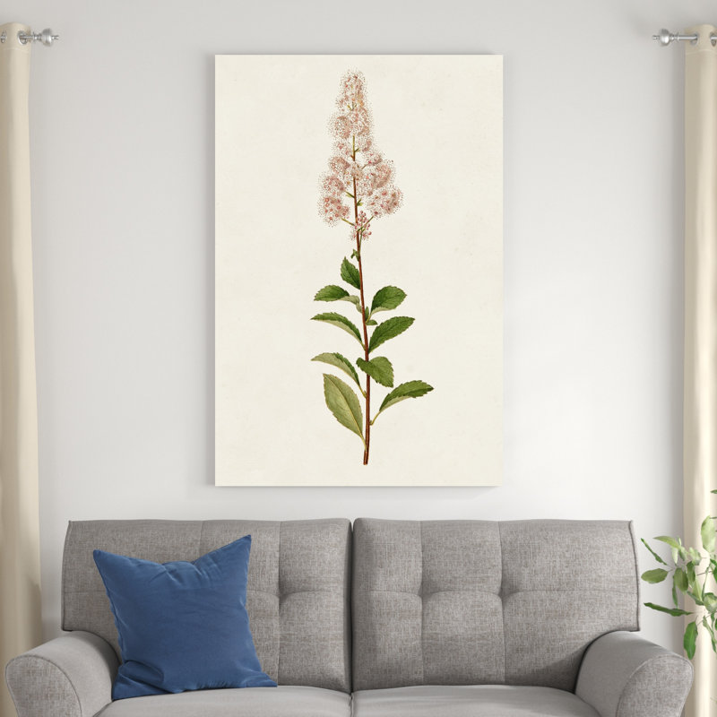 Mauve Garden Flowers II - peinture sur toile tendue, H 48 po x l 32 po x P 1,25 po