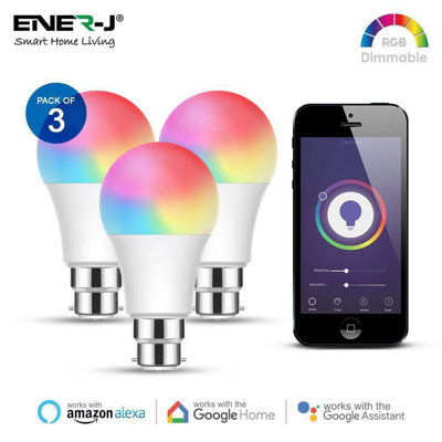 60W Equivalent A60 BA22d/Bayonet Cap Dimmable LED Smart Bulb