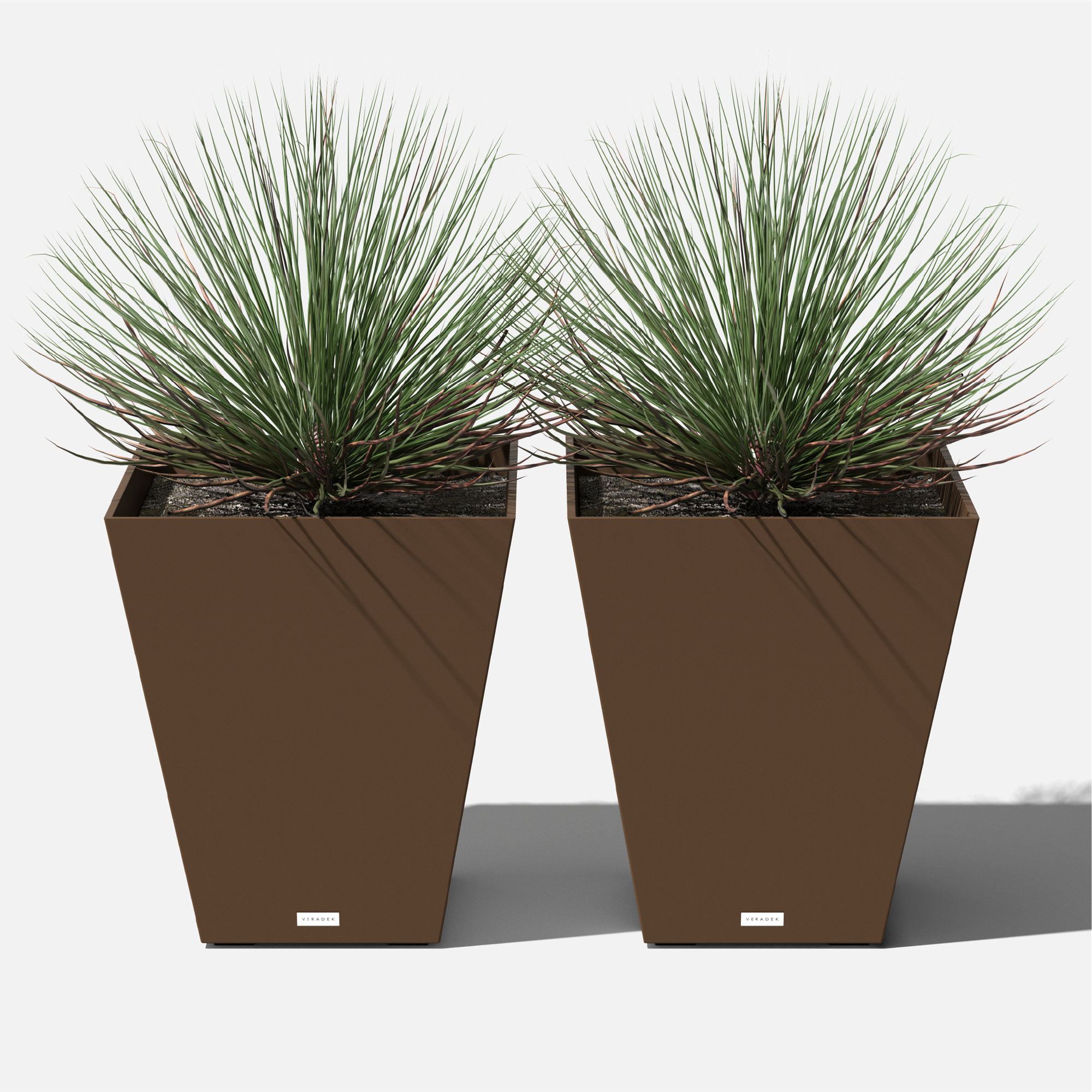 Pure Series Nobleton Planter, Espresso, 2, 18" H x 16" W x 16" D