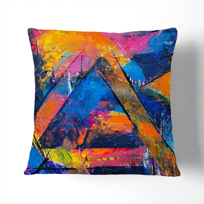 Abstract Square Throw Cushion, 55 x 55 cm
