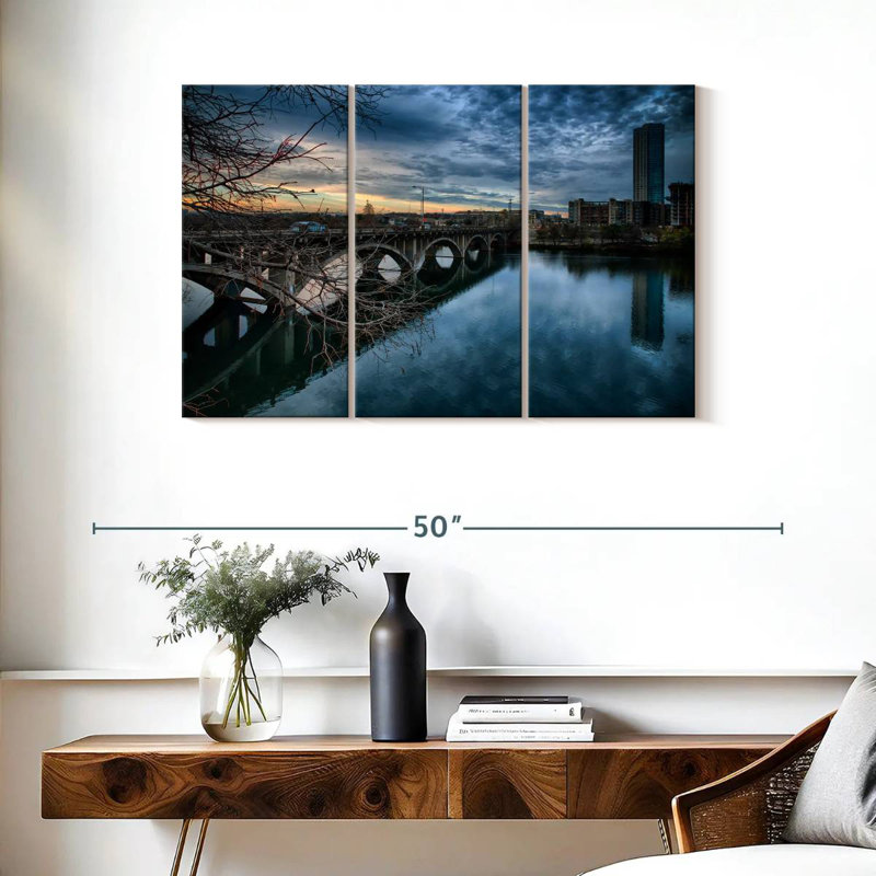 Lilie Lamar Boulevard Bridge, 24" H x 38" W