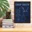 Art mural sur toile Williston Forge «Coffee Blueprint 3 Indigo» par Marco Fabiano-885853770