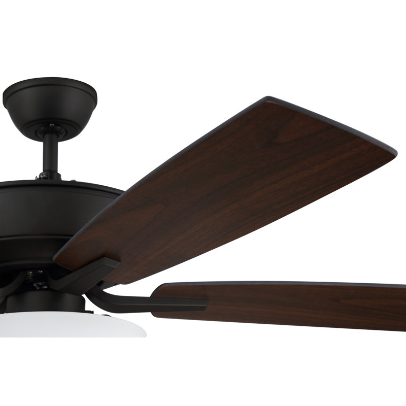 Ventilateur de plafond 52 po avec ensemble d'éclairage, Noir / Espresso