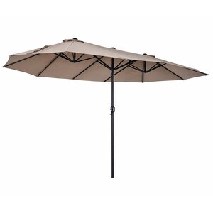 Aniyah 15' x 8' 10" Rectangular Market Umbrella