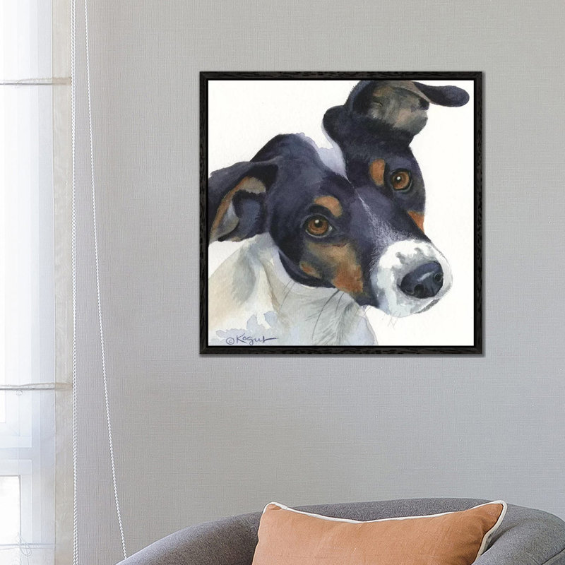 Arlequina 1 Piece Painting on Canvas, 66.04 cm H x 66.04 cm W, White Framed