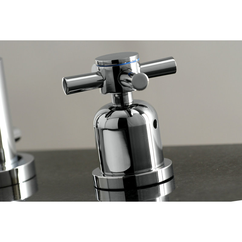 Robinet de salle de bain espacé Kingston, Chrome poli