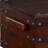Odel Trunk Coffee Table, Dark Brown Mahogany, Rectangular 48 Inch