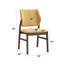 Ensemble de salle à manger 5 pièces, table en bois avec 4 chaises rembourrées-237926201