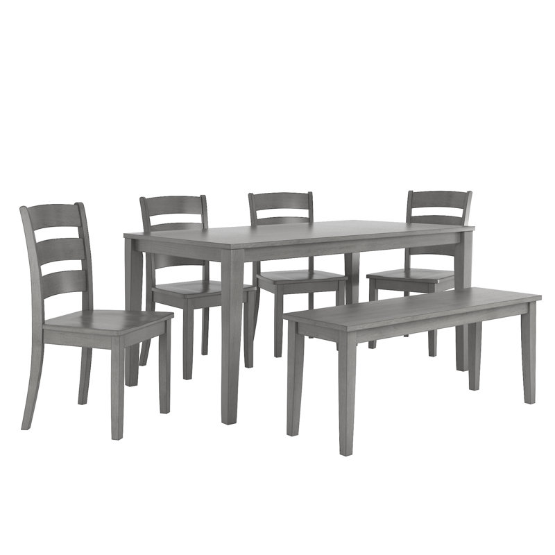 Ensemble repas 6 personnes Alexa-Mae, Gris antique