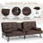 Abbigale 65.8'' Faux Leather Reclining Sofa Bed-326507205