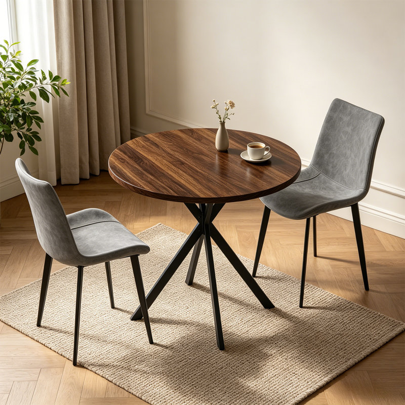 Ensemble de table de salle à manger 31,6 po, 3 petites tables de cuisine et chaises pour 2 personnes, peu encombrantes