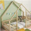 Lit en bois en forme de maison avec rampe, main courante-2120392564-2120392567