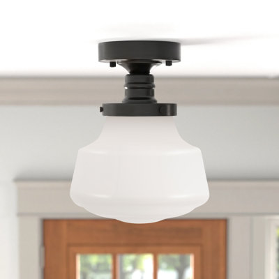 Plafonnier semi-encastré à 1 lumière Steverson