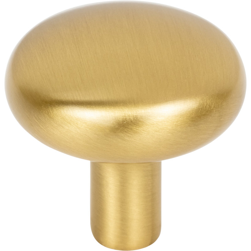 Loxley Mushroom Knob, Brushed Gold