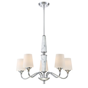 Maegan 5 - Light Dimmable Classic / Traditional Chandelier