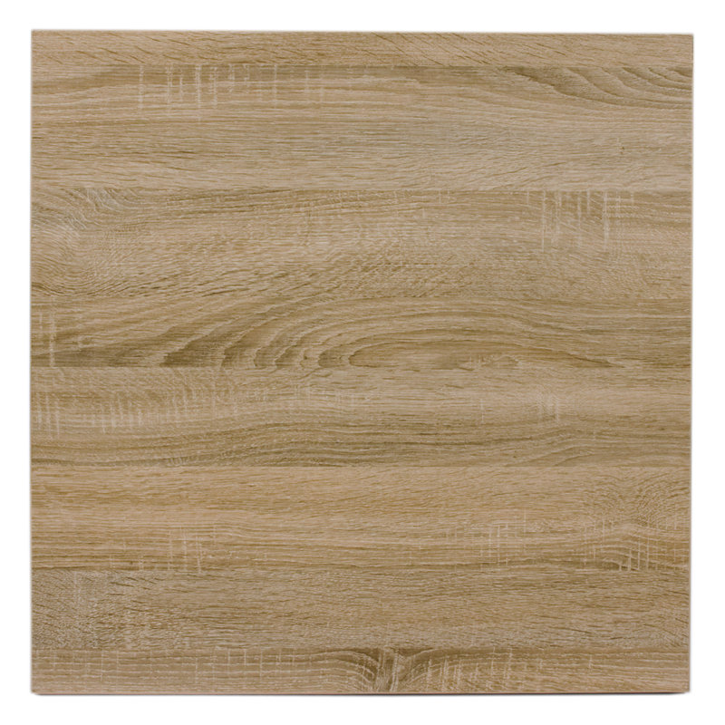 Épaisseur du plateau de table Midtown Square, 30"L x 30"D, Chêne scié