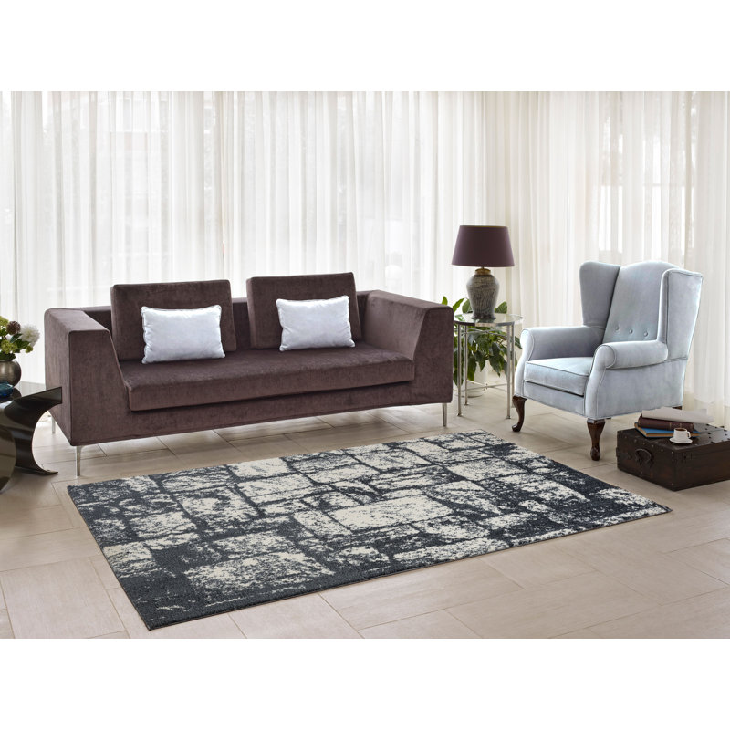 Nehemiah Abstract Indoor Rug, Rectangle 3'9" x 5'5"