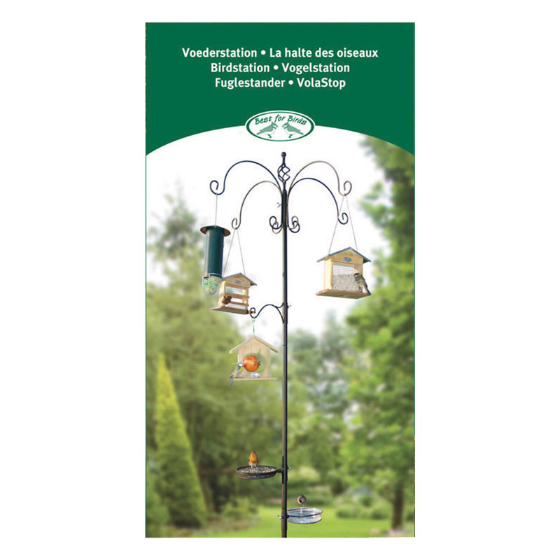 Metal Pole Tray Bird Feeder
