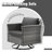 Outdoor Wicker 7 Person Seating Group With Swivel Rocking Armchairs And Fire Pit Table-903579123