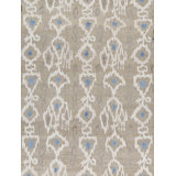 Ikat Area Rug in Gray