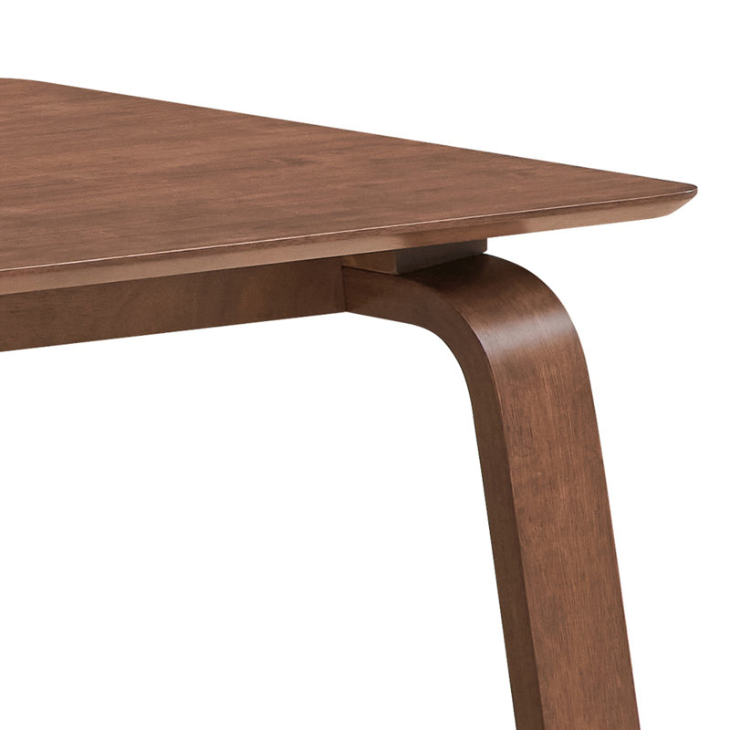 Contemporary Design Walnut Finish Dining Table