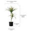 Yucca artificiel en pot 28 po