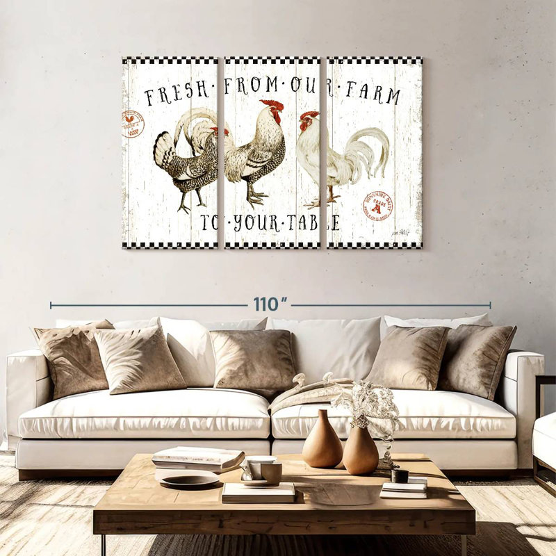 Kema Free Range Fresh I Wall Sign, 48" H x 74" W
