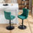 Cayson Velvet Swivel Bar Stools with Adjustable Height-111648491