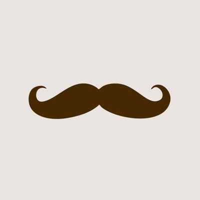 Décalcomanie murale mustache Milbrandt