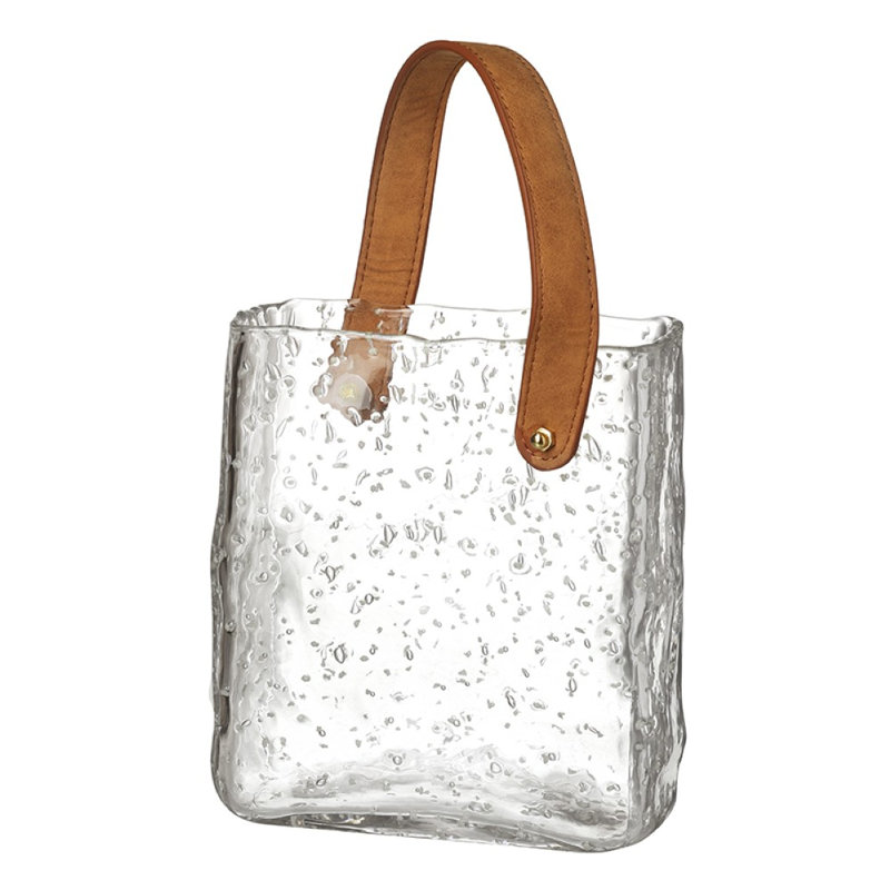 Figurines & Sculptures, 17cm H x 10cm W x 19cm D, Clear/Brown