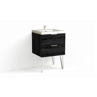 Avila 24" W Freestanding Single Bathroom Vanity with Dawson Leg