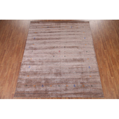 Tapis oriental indien en laine Gabbeh 8 x 10