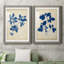 Toile encadrée Indigo Leaf Study-504656817-504656820-504889198