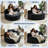 Addisin 56" Upholstered Barrel Chair, Oversized Round Chaise Lounge Compression Single Sofa Chair, No Assembly Required-2134048335