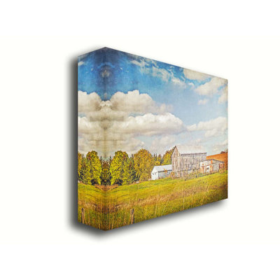 Old Farm in Autumn by Hal Halli. Giclee Gallery