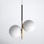 Drake 2 Light Glass Steel Dimmable Pendant