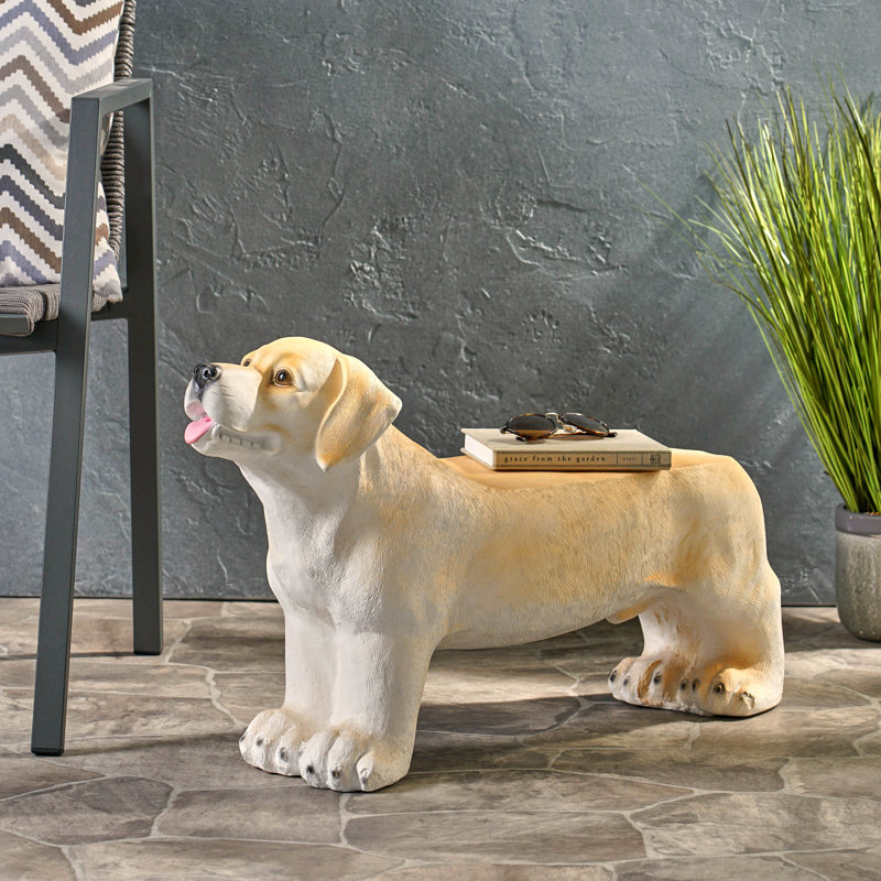 Banc d'extérieur MGO DOG Bench, aucun assemblage requis, Brun