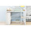 Lit mezzanine en bois avec garde-robe intégré-1450775423