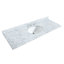 Sheffield 60" Freestanding Single Bathroom Vanity with Marble Top with 58" Mirror-97648030-115621759