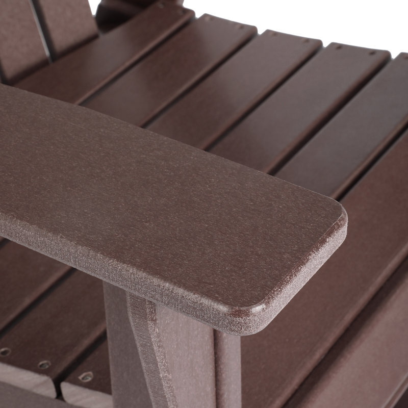 Ensemble de 2 chaises Adirondack Seashell, Dark Brown
