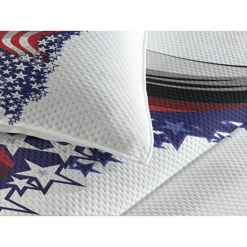 Modern & Contemporary Polyester Coverlet, King Bedspread + 2 Shams