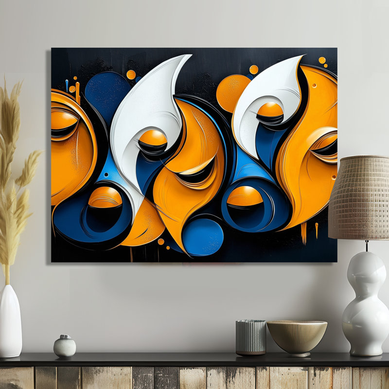 Noise of Geometric Face - Fractal métal, impression moderne sur métal, H 12 po x l 20 po