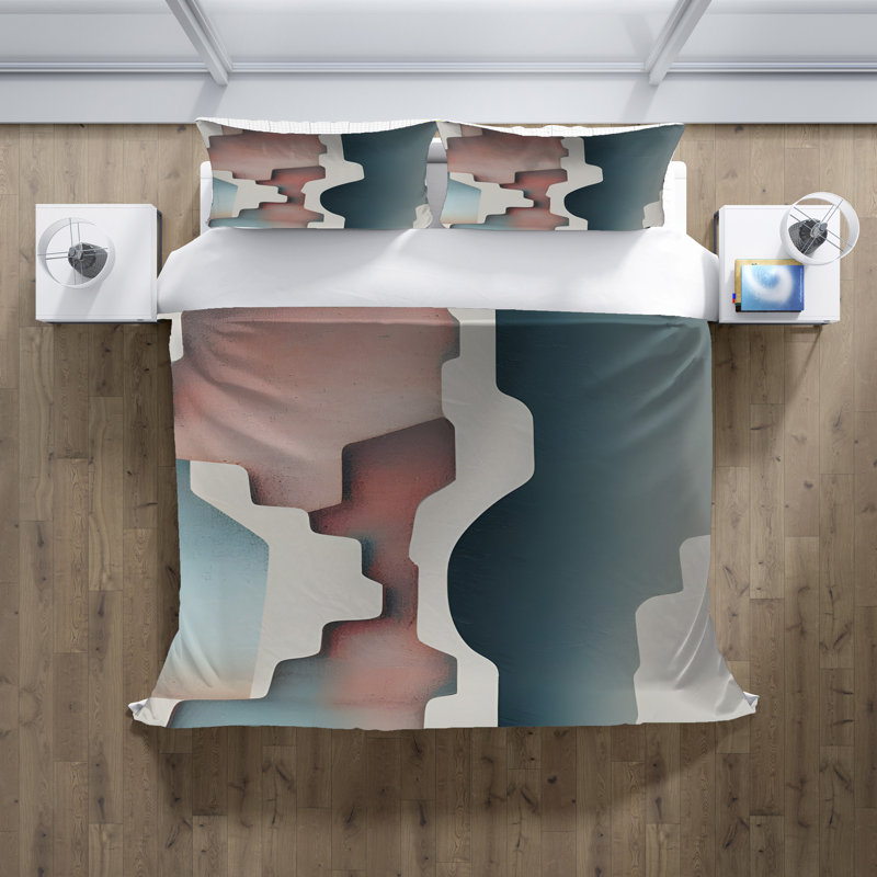 Ensemble de housse de couette , Housse de couette simple + 1 taie décorative pour