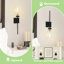 Applique murale 24 po à pile, applique murale rechargeable sans fil avec télécommande, lumière noire et dorée à intensité variable pour la chambre à coucher, le couloir, le vestibule, l'escalier, 2700K-1939029385