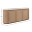 Marielle 5-Door Stone and Rope Server, Toffee