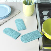 4Pcs Cotton Heat Resistant Pan Handle Holder Cover Iron Hot