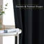 Rideaux obscurcissants pour chambre à coucher à triple tissage en microfibre à œillets avec panneaux isolants unis et rideaux pour salon-710675334-715293110